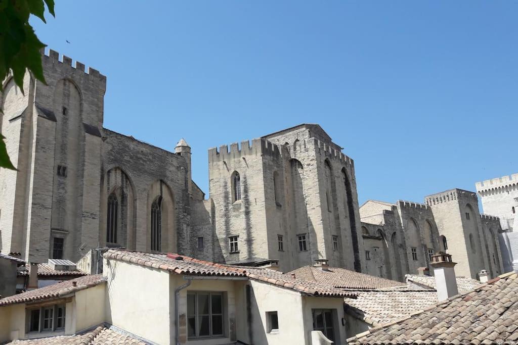 Renove, Vue Sur Palais Des Papes, Terrasse Et Wifi Troisieme Etage Avignon Exterior foto